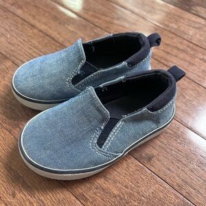 Gymboree Toddler Boy Slip-on Chambray Shoes, size 5